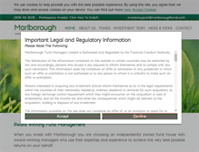 Tablet Screenshot of marlboroughfunds.com